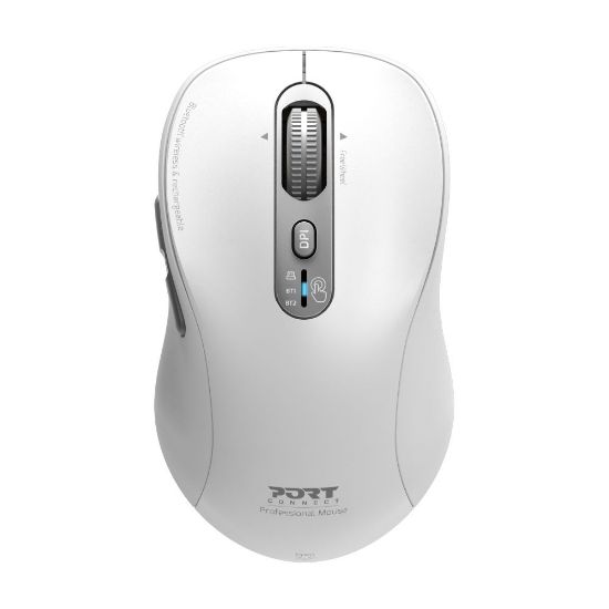 Image de Port Designs Experte Bluetooth sans fil & Rechargeable, Blanc Souris (900707CW)