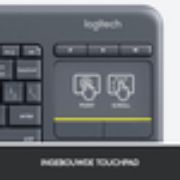 Image de Logitech K400 Plus Tv clavier RF sans fil QWERTY US International Noir (920-007145)