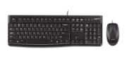Image de Logitech Desktop MK120 clavier Souris incluse USB AZERTY Français Noir (920-002539)