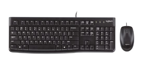 Image de Logitech Desktop MK120 clavier Souris incluse USB AZERTY Français Noir (920-002539)
