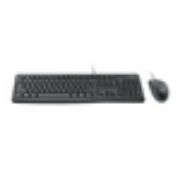 Image de Logitech Desktop MK120 clavier Souris incluse USB AZERTY Français Noir (920-002539)