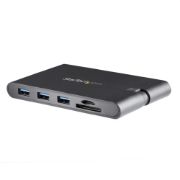 Image de StarTech.com Adaptateur Multiport USB-C - Mini Dock USB Type C avec 4k HDMI ou 1080p VGA - 100W Power Delivery Passthrough, Hub 3x USB 3.0, GbE, SD & MicroSD - Station d'Acc ... (DKT30CHVSCPD)