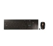 Image de CHERRY DW 9100 SLIM clavier Souris incluse Universel RF sans fil + Bluetooth QWERTY Anglais britannique Noir (JD-9100GB-2)