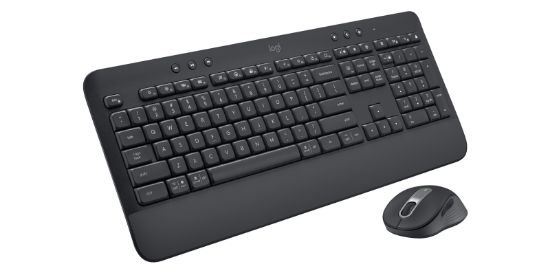 Image de Logitech Signature MK650 Combo For Business clavier Souris incluse Bureau Bluetooth QWERTY US International Graphite (920-011004)