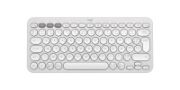 Image de Logitech Pebble Keys 2 K380s clavier Universel RF sans fil + Bluetooth AZERTY Français Blanc (920-011804)