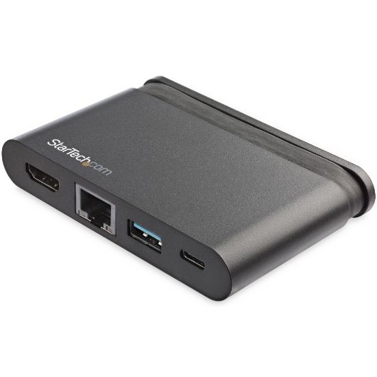Image de StarTech.com Adaptateur Multiport USB-C - Mini Dock USB-C avec 4K HDMI - 100W PD 3.0 Pass-Through, 1x USB-A, 1x USB-C, GbE - Station d'Accueil Portable Thunderbolt 3 & Type-C ... (DKT30CHCPD)