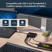 Image de StarTech.com Adaptateur Multiport USB-C - Mini Dock USB-C avec 4K HDMI - 100W PD 3.0 Pass-Through, 1x USB-A, 1x USB-C, GbE - Station d'Accueil Portable Thunderbolt 3 & Type-C ... (DKT30CHCPD)