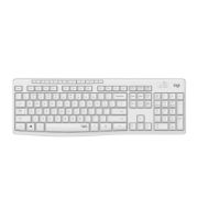 Image de Logitech MK295 Silent Wireless Combo clavier Souris incluse Bureau RF sans fil QWERTY Anglais Blanc (920-009824)