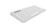 Image de Logitech Pebble Keys 2 K380s clavier Universel RF sans fil + Bluetooth QWERTY US International Blanc (920-011852)