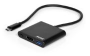 Image de Port Designs USB-A/USB-C/HDMI, 4K UHD, 60W, 60x55x12mm, 40g Station d'accueil - Noir (900140)