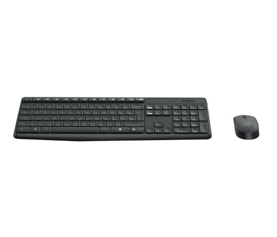 Image de Logitech MK235 clavier Souris incluse Maison USB QWERTY US International Gris (920-007931)