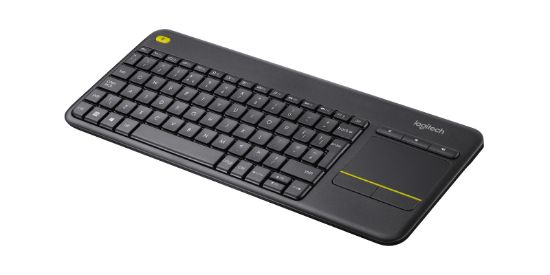 Image de Logitech K400 Plus Tv clavier RF sans fil QWERTY Anglais britannique Noir (920-007143)