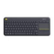 Image de Logitech K400 Plus Tv clavier RF sans fil QWERTY Anglais britannique Noir (920-007143)