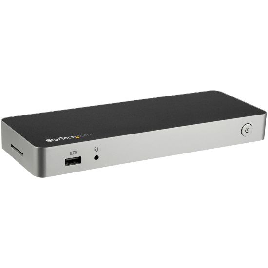 Image de StarTech.com Station d'Accueil USB C - Double Écran HDMI & DisplayPort 4K 30Hz - Dock USB Type-C pour PC Portable 60W PD, SD, Hub 4 ports USB-A 3.0, GbE, Audio - Compatible ... (DK30CHDPPDUE)