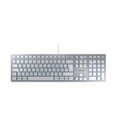 Image de CHERRY KC 6000 SLIM clavier Universel USB QWERTY Nordique Argent, Blanc (JK-1600PN-1)