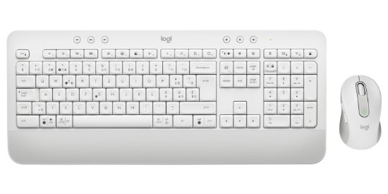 Image de Logitech Signature MK650 Combo For Business clavier Souris incluse Bureau Bluetooth QWERTZ Suisse Blanc (920-011021)