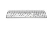 Image de Logitech MX Keys S clavier Universel RF sans fil + Bluetooth AZERTY Français Aluminium, Blanc (920-011569)