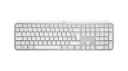 Image de Logitech MX Keys S clavier Universel RF sans fil + Bluetooth AZERTY Français Aluminium, Blanc (920-011569)