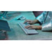 Image de Logitech MX Keys S clavier Universel RF sans fil + Bluetooth AZERTY Français Aluminium, Blanc (920-011569)
