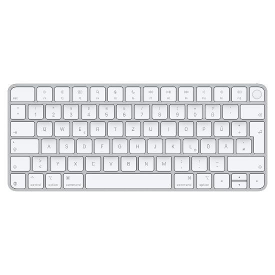 Image de Apple Magic Keyboard avec Touch ID pour les Mac avec puce - Allemand - QWERTZ Clavier - Argent,Blanc (MXCK3D/A)