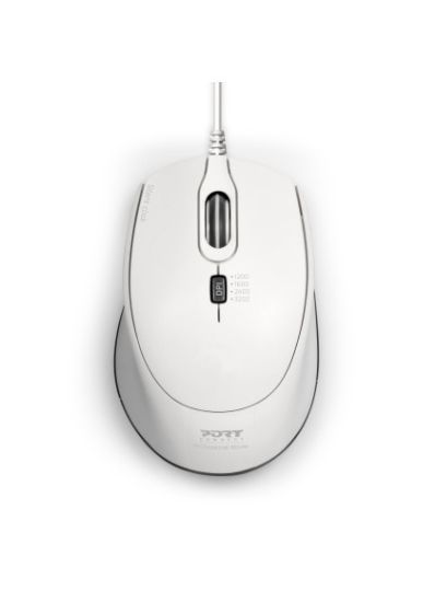 Image de Port Designs Usb Silencieuse Blanche Souris (900712)