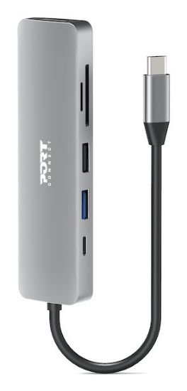 Image de Port Designs Mobile docking station 1 x 4K USB-C 5 devices, 100W, Silver Hub d'interface - Argent (900162)