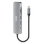 Image de Port Designs Mobile docking station 1 x 4K USB-C 5 devices, 100W, Silver Hub d'interface - Argent (900162)
