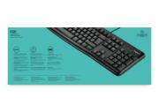 Image de Logitech Keyboard K120 for Business clavier USB AZERTY Belge Noir (920-002525)