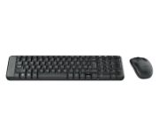 Image de Logitech Wireless Combo MK220 clavier Souris incluse RF sans fil QWERTY US International Noir (920-003161)