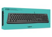 Image de Logitech Keyboard K120 for Business clavier Bureau USB QWERTY US International Noir (920-002479)