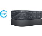 Image de Logitech Ergo K860 clavier Bureau RF sans fil + Bluetooth Italien Graphite (920-010106)