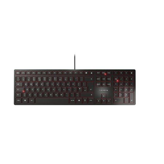 Image de CHERRY KC 6000 Slim clavier Universel USB QWERTY Anglais britannique Noir (JK-1600GB-2)