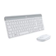 Image de Logitech MK470 clavier Souris incluse Bureau RF sans fil AZERTY Français Blanc (920-009191)