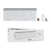Image de Logitech MK470 clavier Souris incluse Bureau RF sans fil AZERTY Français Blanc (920-009191)