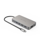 Image de Targus DUEL HDMI 10-IN1 Station d'accueil - Acier inoxydable (HDM1H-GL)