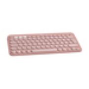 Image de Logitech Pebble Keys 2 K380s clavier Universel RF sans fil + Bluetooth QWERTY US International Rose (920-011853)