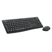 Image de Logitech MK295 Silent Wireless Combo clavier Souris incluse Bureau RF sans fil AZERTY Français Graphite (920-009795)