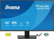 Image de iiyama ProLite écran plat de PC 60,5 cm (23.8") 1920 x 1080 pixels Full HD LCD Noir (X2491HS-B1)