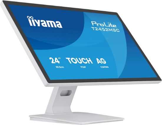 Image de iiyama écran plat de PC 61 cm (24") 1920 x 1080 pixels Full HD LED Écran tactile Blanc (T2452MSC-W2AG)
