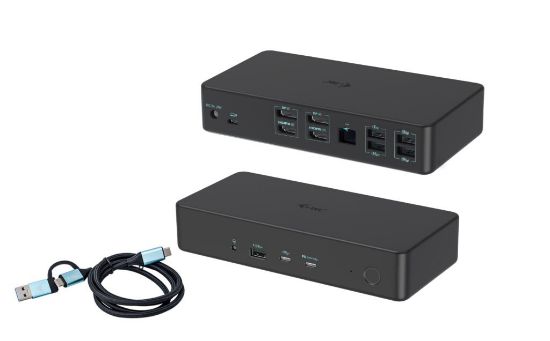 Image de i-tec USB 3.0 / USB-C / Thunderbolt 3 Professional Dual 4K Display Docking Station Generation 2 + Power Delivery 100W (CADUAL4KDOCKPD2)