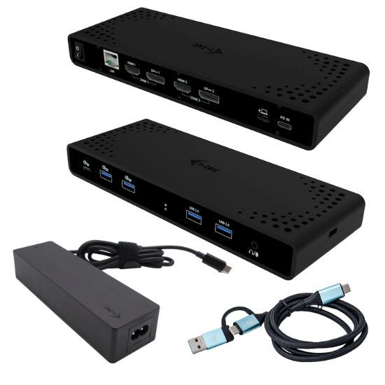 Image de i-tec Universal Dual 4K Display Docking Station + Power Delivery 85W (CADUA4KDOCKPDB100)