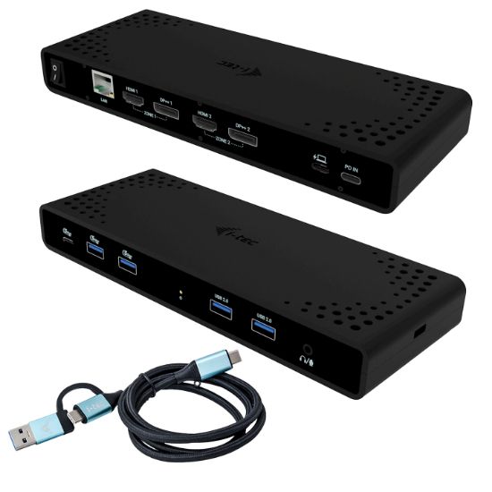 Image de i-tec Universal Dual 4K Display Docking Station + Power Delivery 85W (CADUA4KDOCKPDB)