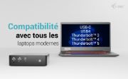 Image de i-tec Thunderbolt5 Quattro Display Docking Station, 5x USB, 2.5 GLAN + Power Delivery 140W (TB5QUATTRODOCKPD)