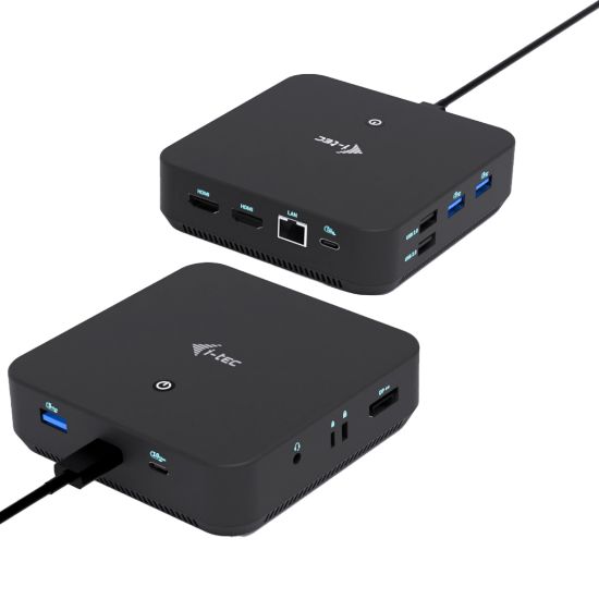 Image de i-tec USB-C DP Dual HDMI Docking Station with Power Delivery 100 W Avec fil USB 3.2 Gen 2 (3.1 Gen 2) Type-C Noir (C31TRIPLEVIDEODPPRO)