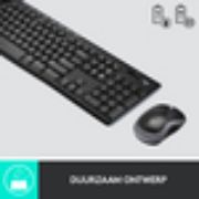 Image de Logitech Wireless Combo MK270 clavier Souris incluse Maison USB QWERTY Anglais britannique Noir (920-004523)