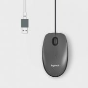 Image de Logitech M100 souris Bureau Ambidextre USB Type-A Optique 1000 DPI (910-006652)