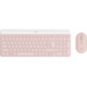 Image de Logitech Ensemble et souris sans fil ultra-fin MK470 - AZERTY Clavier - Rose (920-011316)