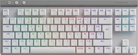 Image de Logitech G G G515 LIGHTSPEED TKL - AZERTY Clavier - Blanc (920-012547)