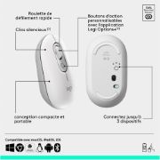 Image de Logitech POP Icon Combo clavier Souris incluse Universel Bluetooth AZERTY Français Orange, Blanc (920-013110)
