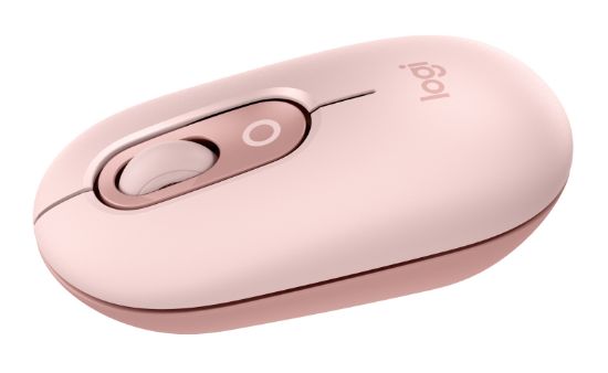 Image de Logitech POP Mouse, avec émojis personnalisables Souris - Rose (910-007413)
